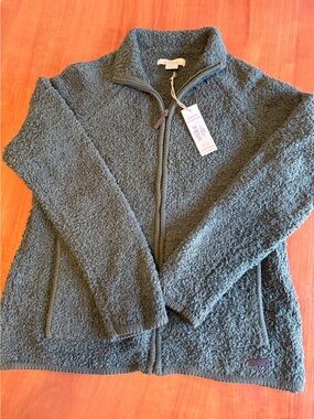 Natural Reflections Olive Green Full‑Zip Teddy Jacket NWT